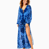 Frey Long-Sleeved Maxi Coverup