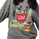 Charcoal QOS NYC City Icon Sweatshirt