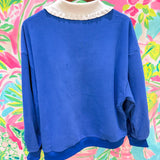 Navy Collared Nutcracker Icon Sweatshirt