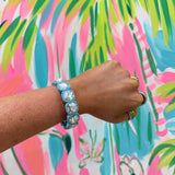 Large Enamel Stretch Bracelet