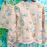 Ivory & Mint Coastal Sea Shell Skort