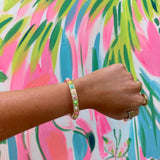 Square Enamel Stretch Bracelet