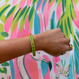 Square Enamel Stretch Bracelet
