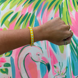 Square Enamel Stretch Bracelet