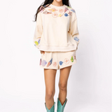 Beige Shell Trim Short