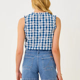 Kavalla Sleeveless Ruffle Top