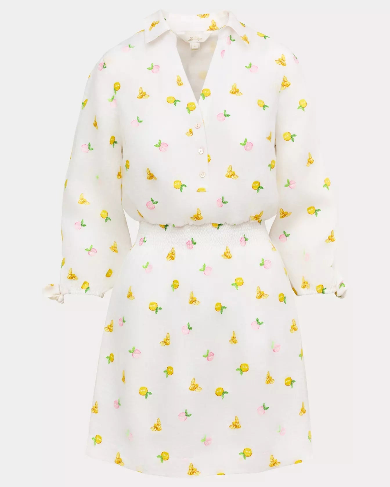 Abralynn Linen ShirtdressWomen - DressesLILLY PULITZERThe Printed Peach Savannah