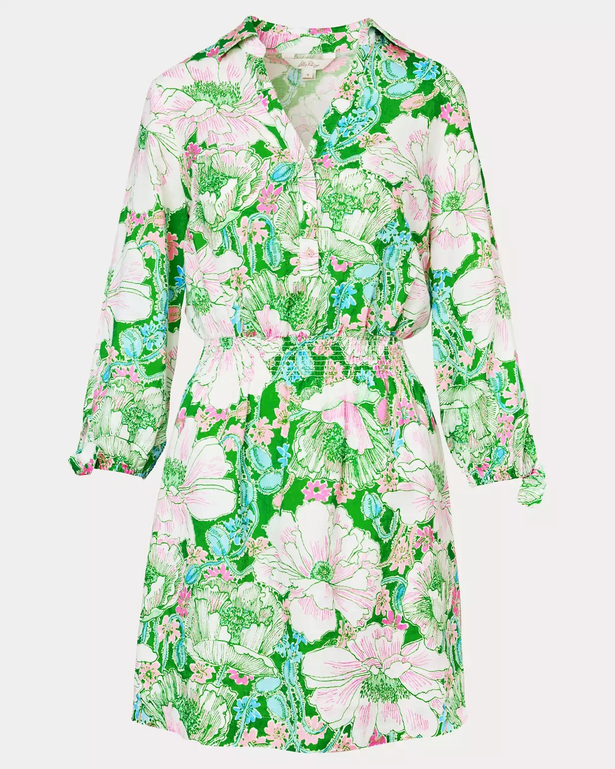 Abralynn Linen ShirtdressLILLY PULITZERThe Printed Peach Savannah