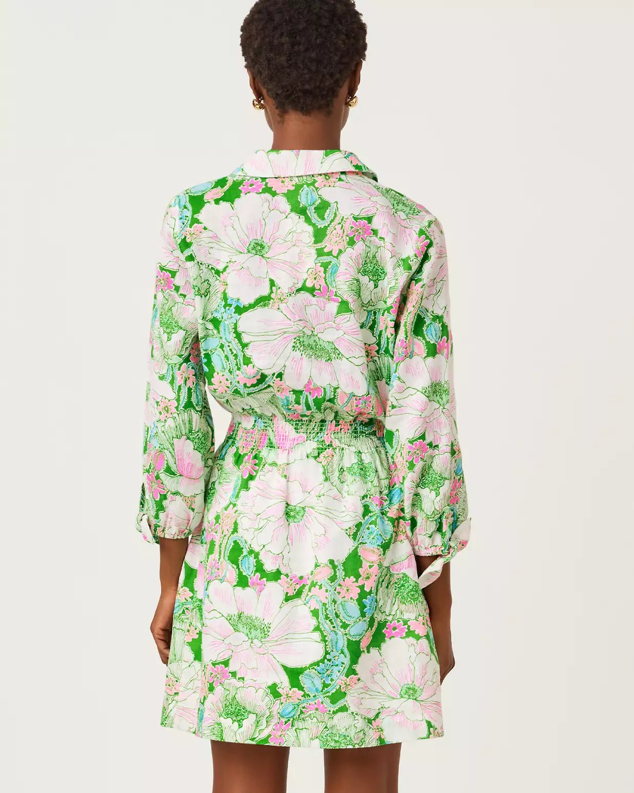 Abralynn Linen ShirtdressLILLY PULITZERThe Printed Peach Savannah