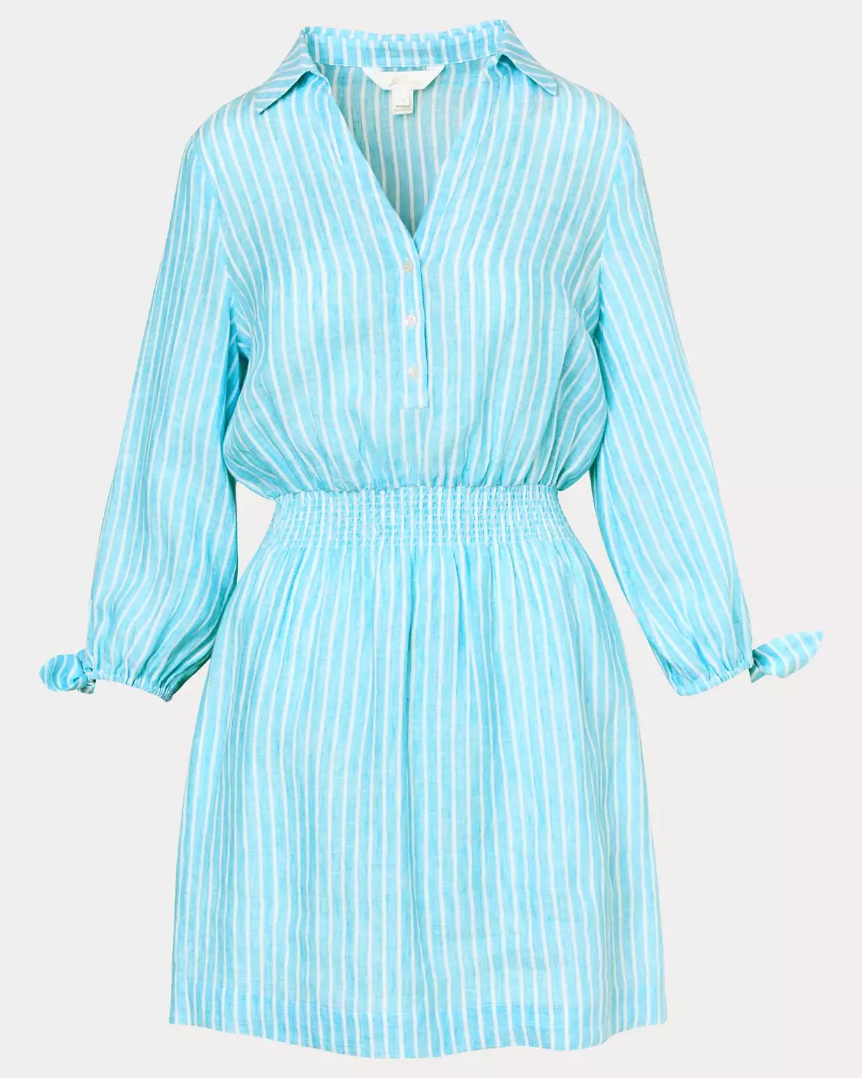 Abralynn Linen ShirtdressLILLY PULITZERThe Printed Peach Savannah