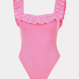 Aemma Ruffle One PieceWomen - Swim - One PieceLILLY PULITZERThe Printed Peach Savannah