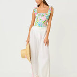 Aemma Ruffle One PieceWomen - Swim - One - Piece SwimsuitsLILLY PULITZERThe Printed Peach Savannah
