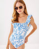 Aemma Ruffle One - Piece SwimsuitHeartland Retail ItemsLILLY PULITZERThe Printed Peach Savannah