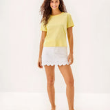 Clairmont Crochet Trimmed Knit Top