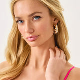 All Dahled Up Hoop EarringsJewelry - EarringsLILLY PULITZERThe Printed Peach Savannah