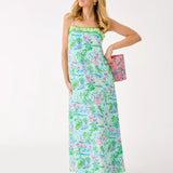 Amalfi Silk Maxi Slip DressWomen - Dresses - Swing DressesLILLY PULITZERThe Printed Peach Savannah