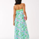Amalfi Silk Maxi Slip DressWomen - Dresses - Swing DressesLILLY PULITZERThe Printed Peach Savannah