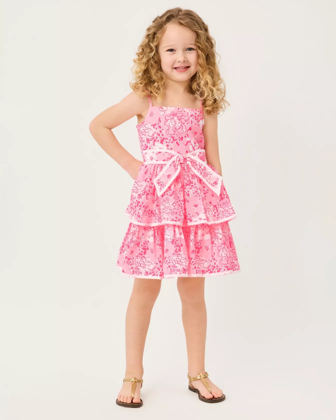 Ambie Ruffle DressLILLY PULITZERThe Printed Peach Savannah