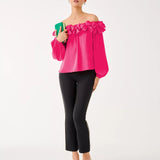 Ana Embellished Crop FlareWomen - Bottoms - PantsLILLY PULITZERThe Printed Peach Savannah