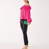 Ana Embellished Crop FlareWomen - Bottoms - PantsLILLY PULITZERThe Printed Peach Savannah