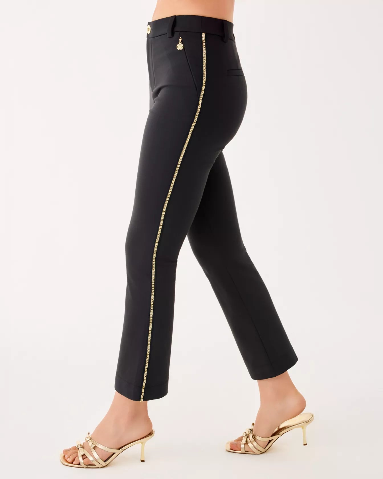 Ana Embellished Crop FlareWomen - Bottoms - PantsLILLY PULITZERThe Printed Peach Savannah