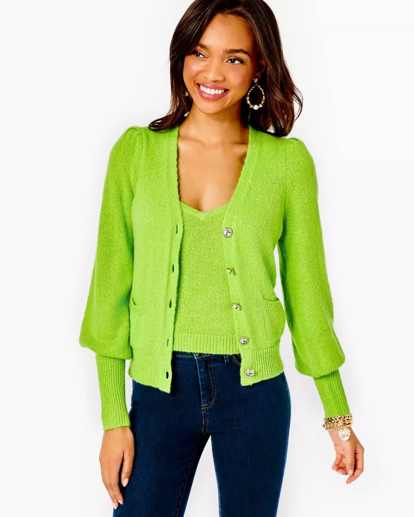 Angeli Sweater SetWomen - Sweaters & Cardigans - CardigansLILLY PULITZERThe Printed Peach Savannah