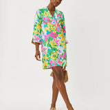 Annadetta Linen Tunic DressWomen - Dresses - A-Line/Easy DressesLILLY PULITZERThe Printed Peach Savannah