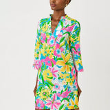 Annadetta Linen Tunic DressWomen - Dresses - A-Line/Easy DressesLILLY PULITZERThe Printed Peach Savannah