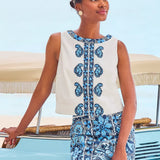 Annaleese Sleeveless Cropped TopWomen - Tops - TanksLILLY PULITZERThe Printed Peach Savannah