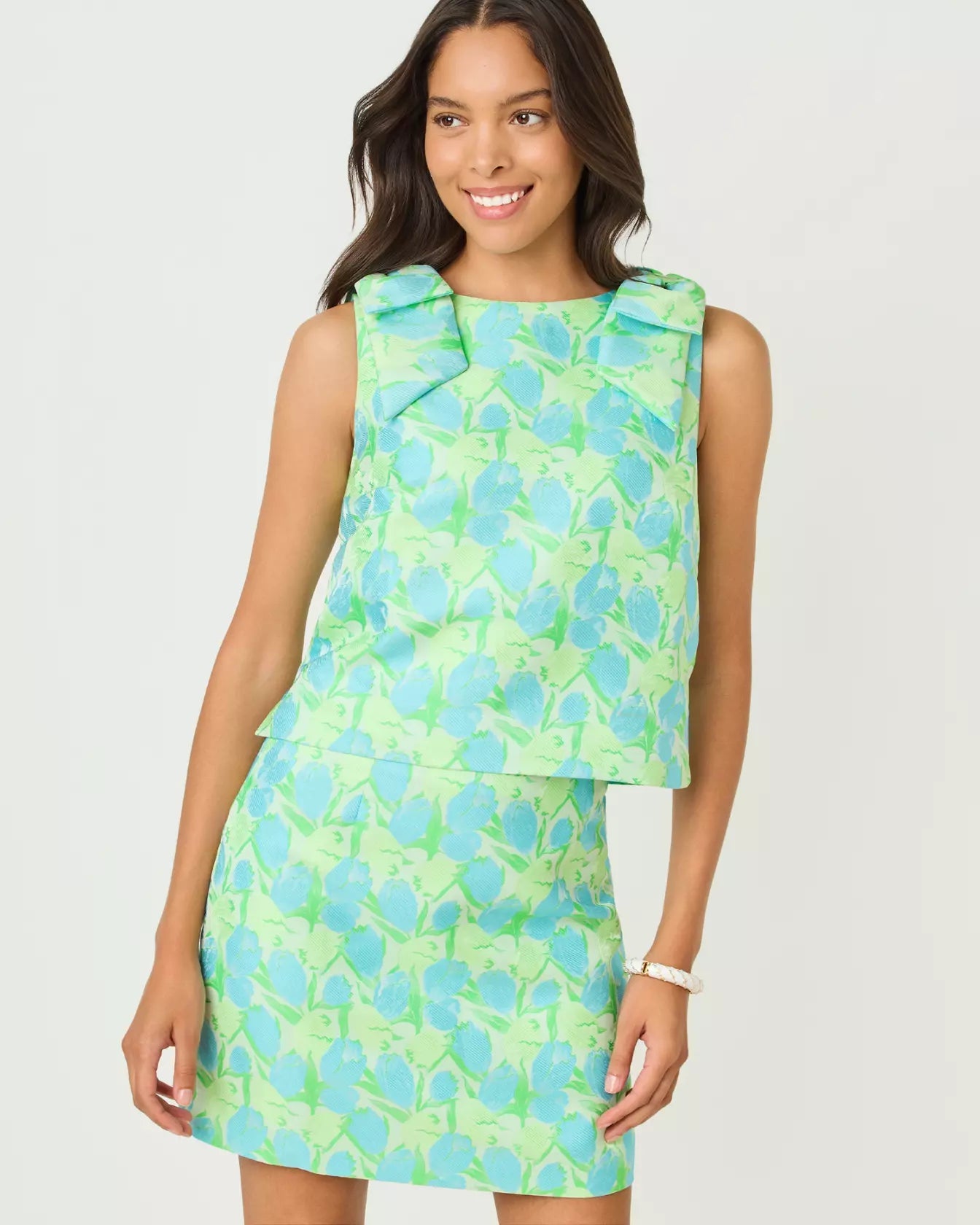 Annaleese Sleeveless Cropped TopLILLY PULITZERThe Printed Peach Savannah