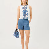 Annaleese Sleeveless Cropped TopWomen - Tops - TanksLILLY PULITZERThe Printed Peach Savannah