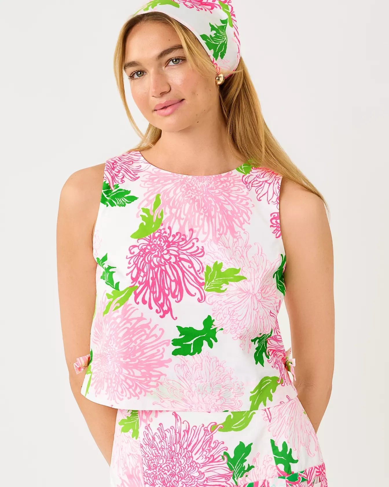 Annaleese Sleeveless TopWomen - Tops - TanksLILLY PULITZERThe Printed Peach Savannah
