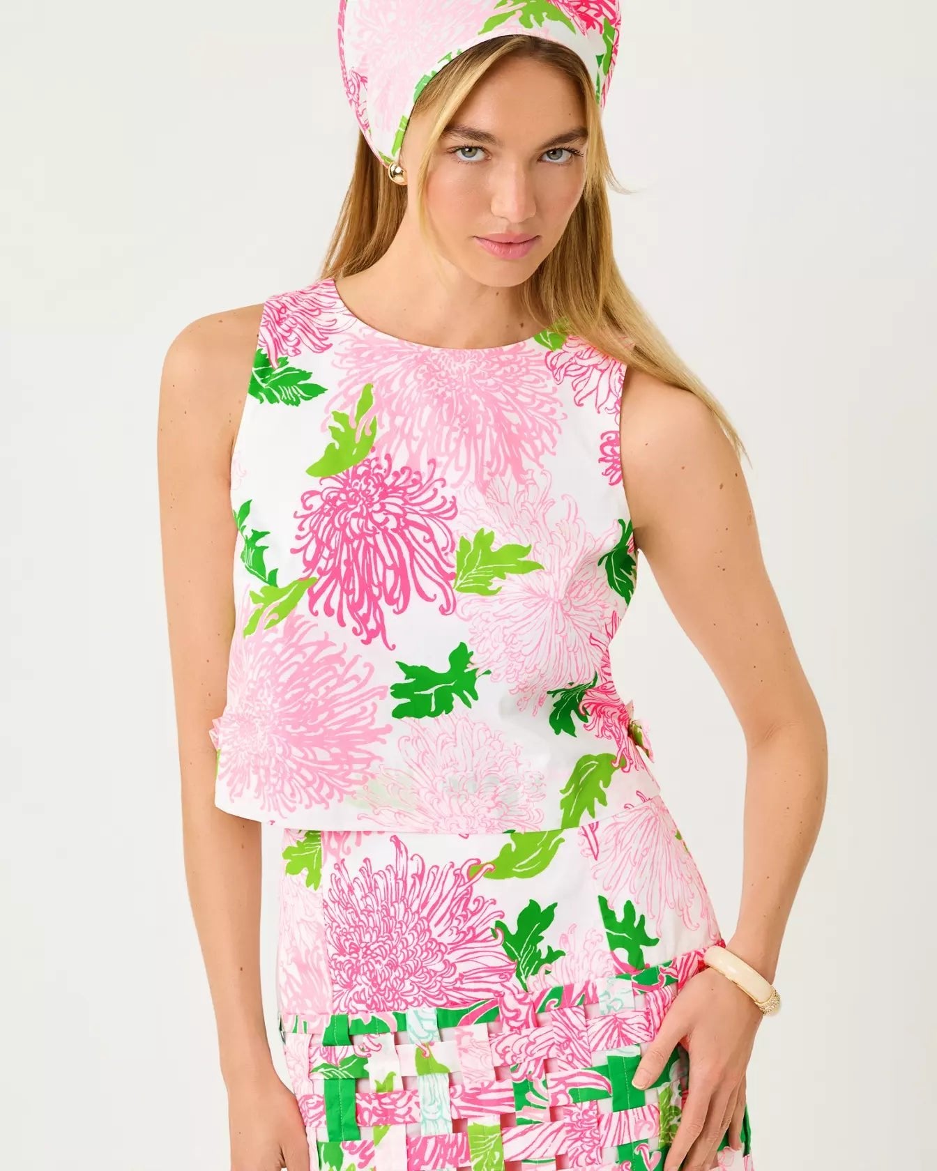 Annaleese Sleeveless TopWomen - Tops - TanksLILLY PULITZERThe Printed Peach Savannah