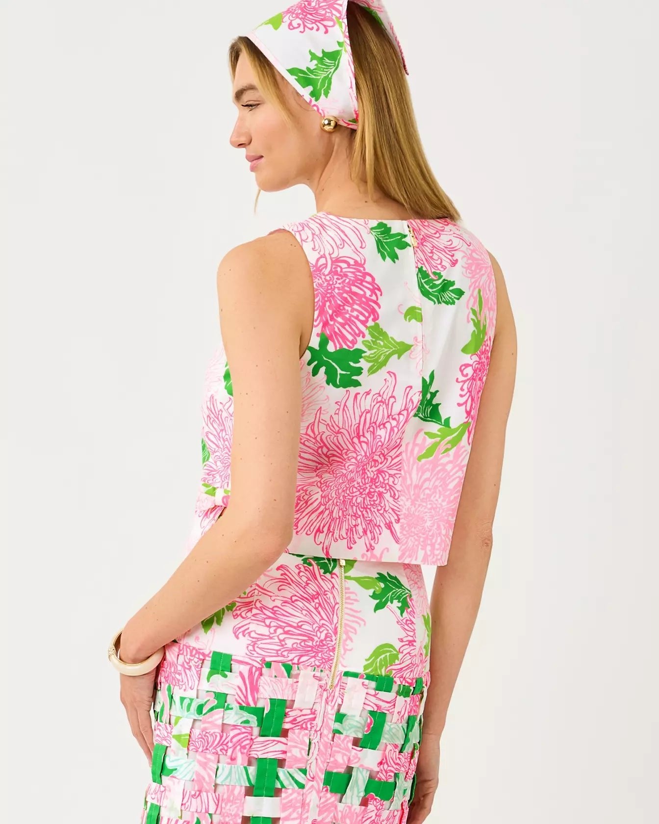 Annaleese Sleeveless TopWomen - Tops - TanksLILLY PULITZERThe Printed Peach Savannah