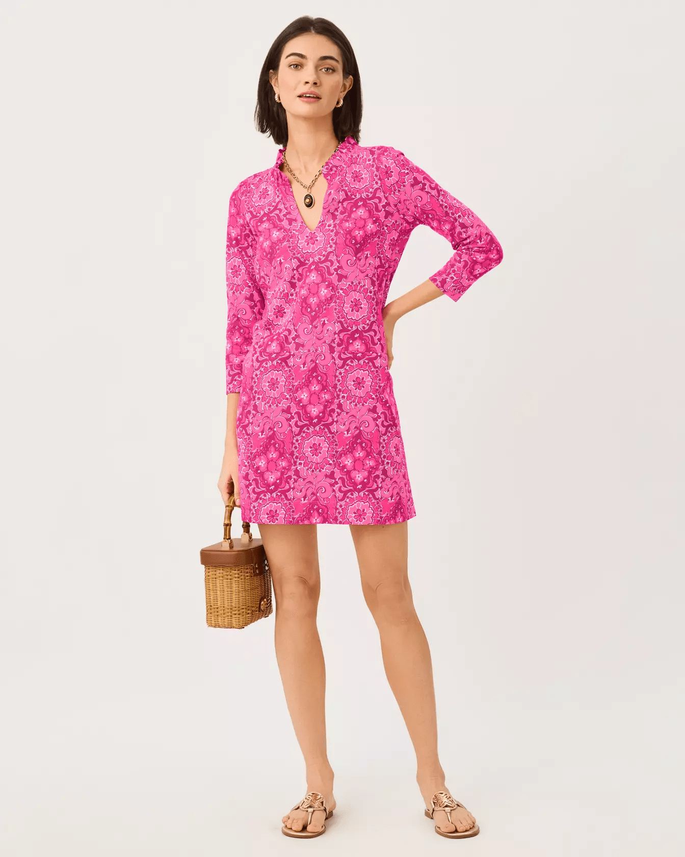 Annelie DressWomen - Dresses - A-Line/Easy DressesLILLY PULITZERThe Printed Peach Savannah