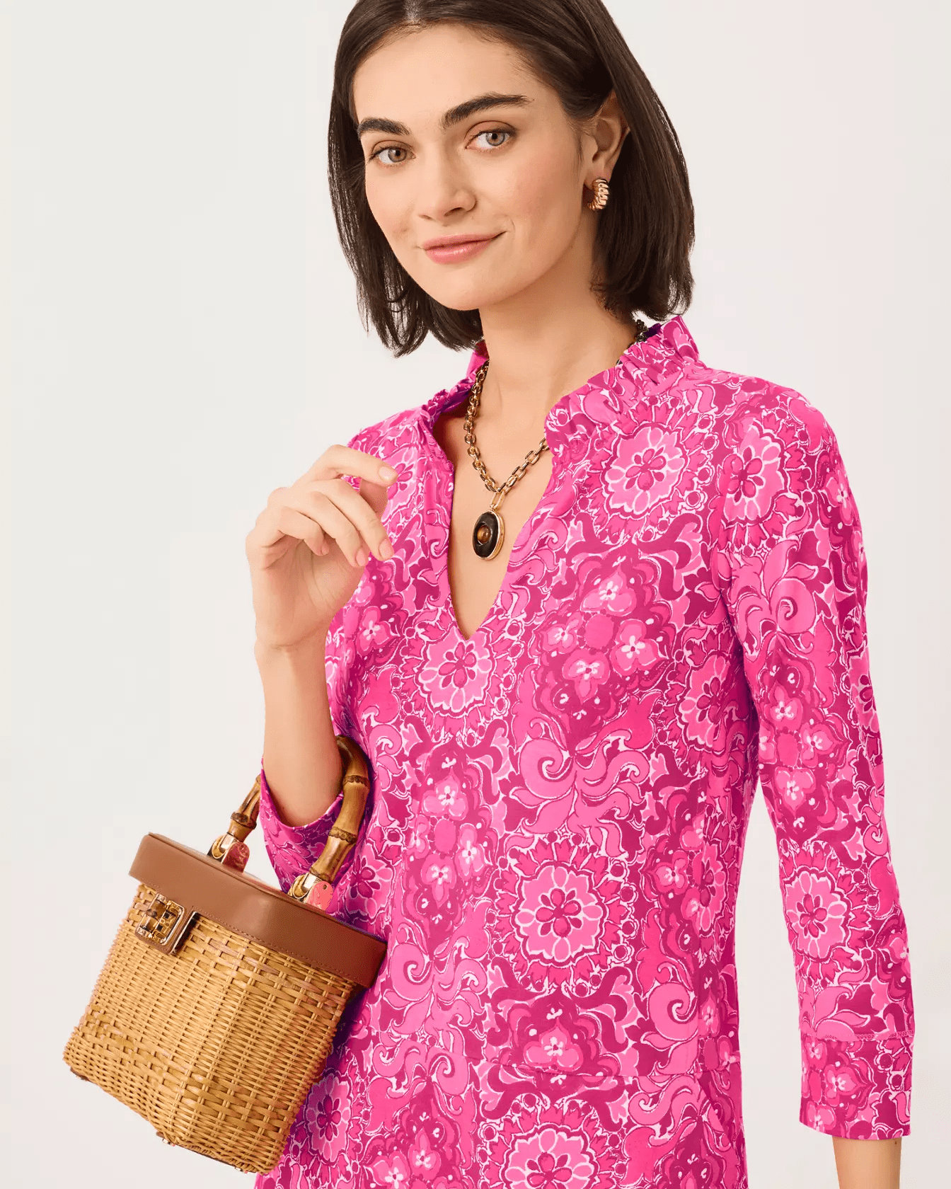 Annelie DressWomen - Dresses - A-Line/Easy DressesLILLY PULITZERThe Printed Peach Savannah