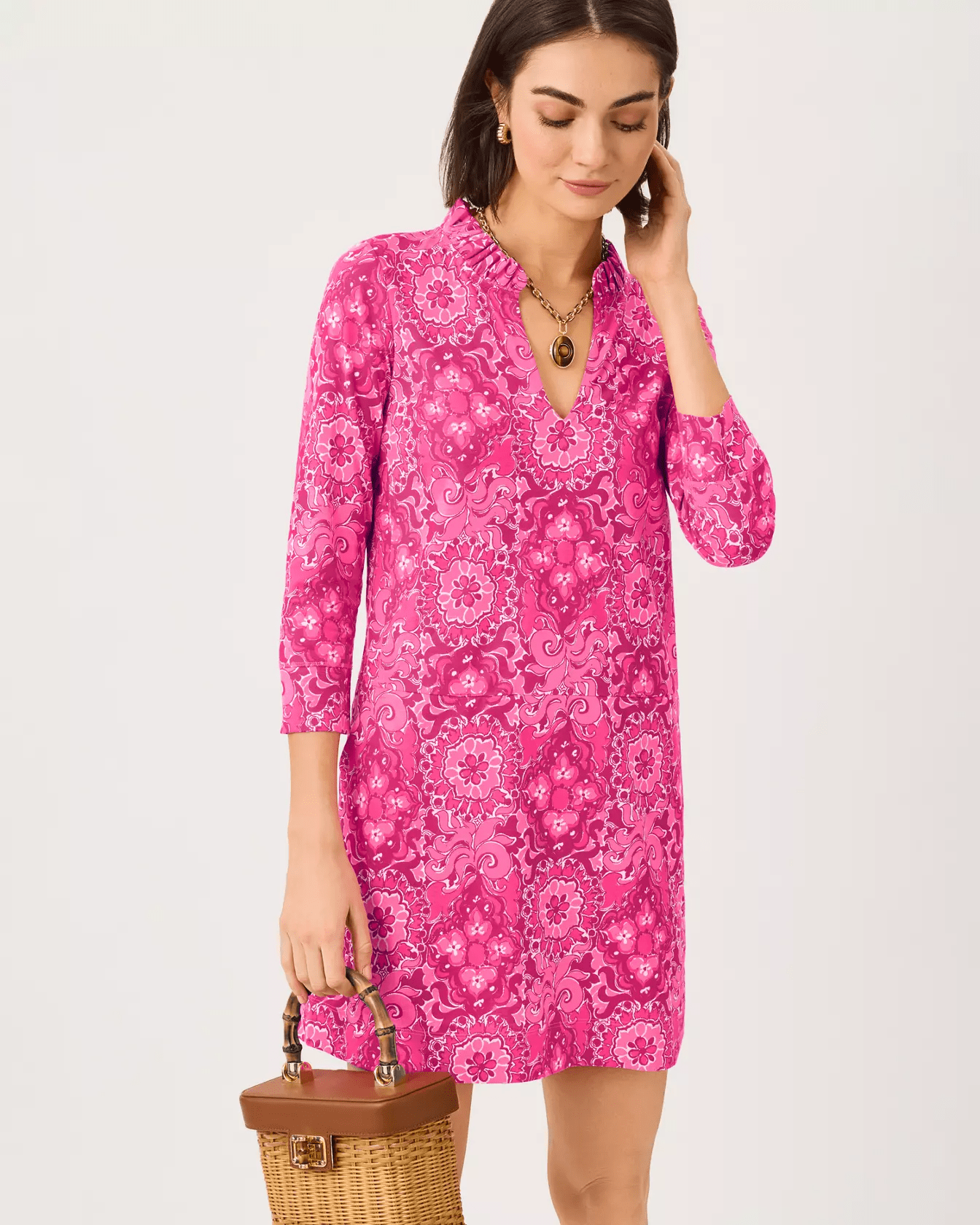 Annelie DressWomen - Dresses - A-Line/Easy DressesLILLY PULITZERThe Printed Peach Savannah
