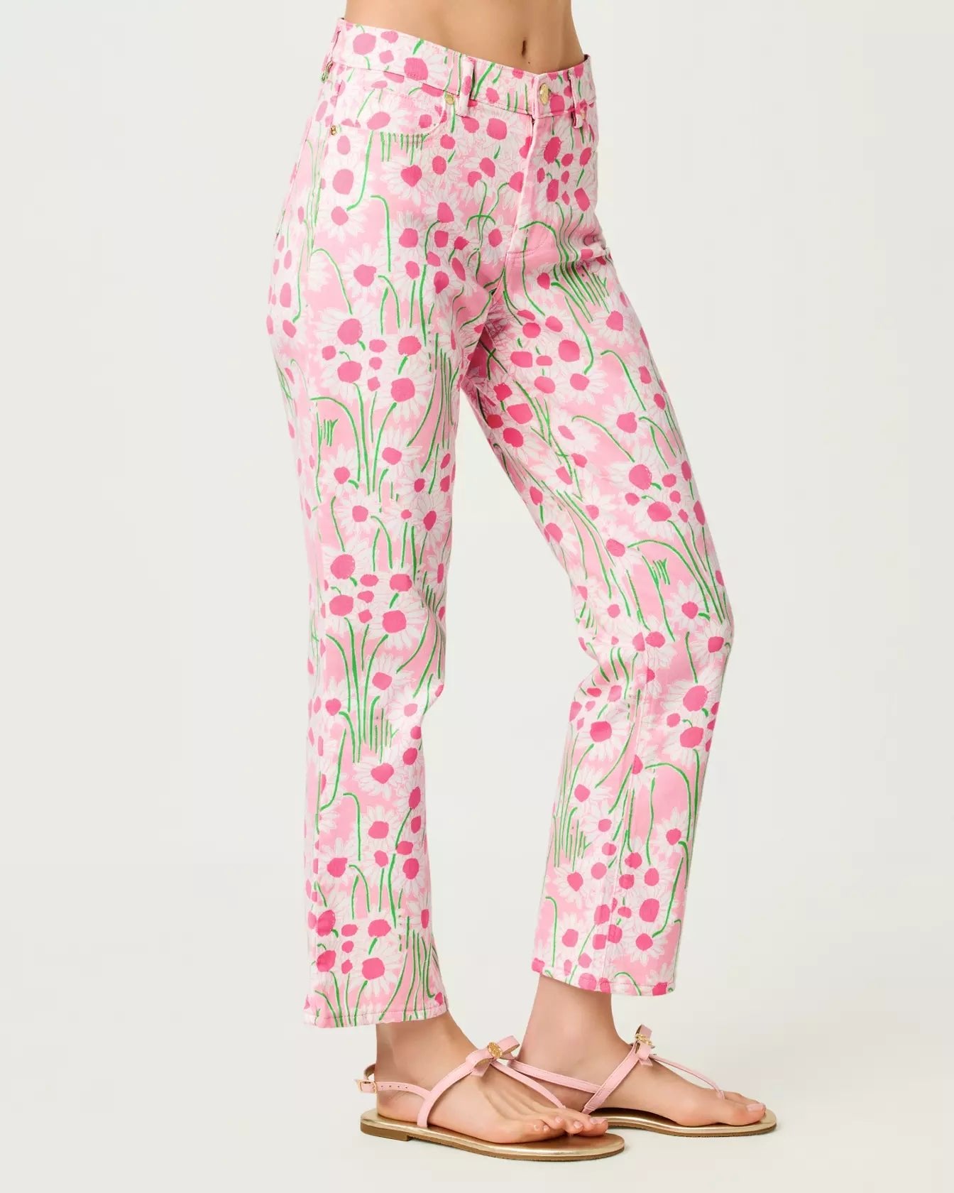 Annet High Rise Crop FlareLILLY PULITZERThe Printed Peach Savannah