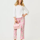 Annet High Rise Crop FlareLILLY PULITZERThe Printed Peach Savannah