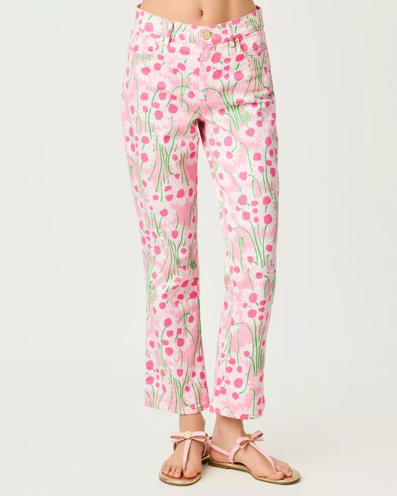 Annet High Rise Crop FlareLILLY PULITZERThe Printed Peach Savannah