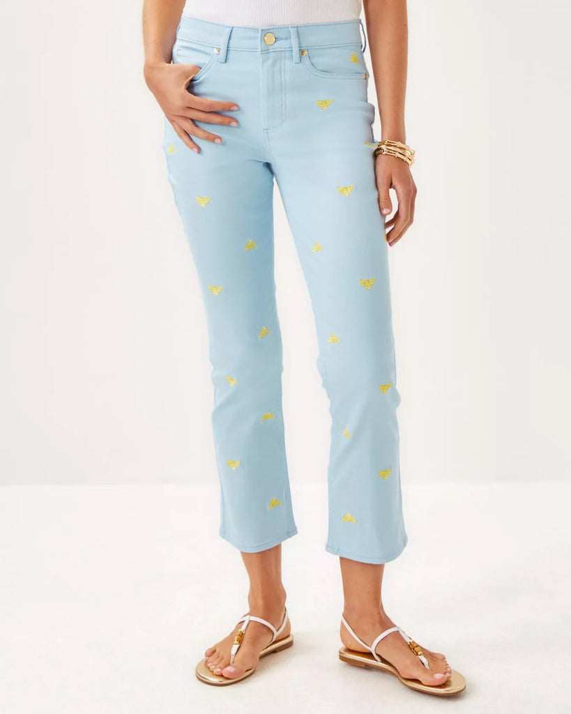 Annet High Rise Crop FlareHeartland Retail ItemsLILLY PULITZERThe Printed Peach Savannah