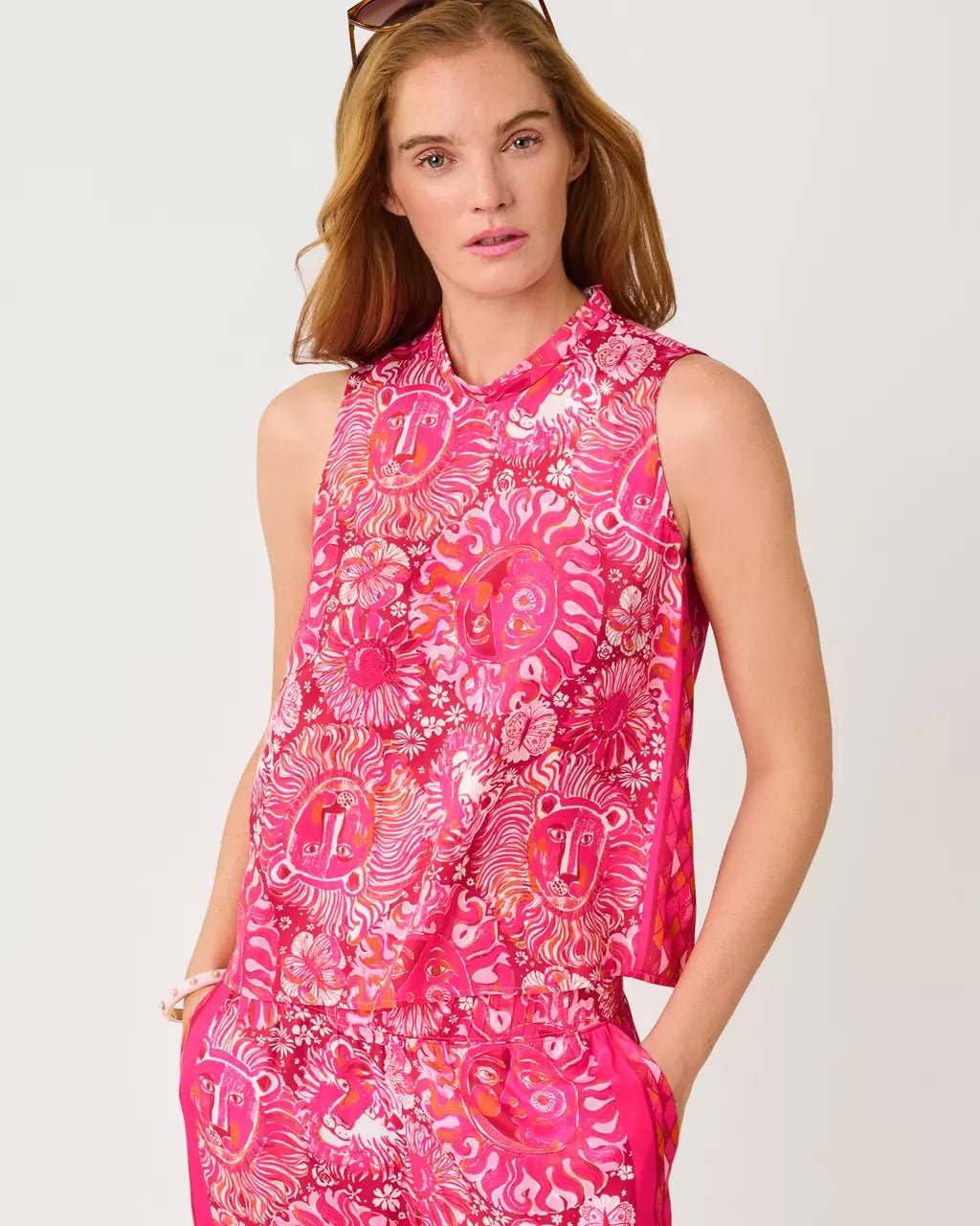 Anya TopWomen - Tops - TanksLILLY PULITZERThe Printed Peach Savannah