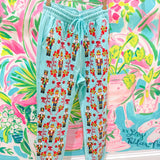 Aqua Gingerbread & Candy Cane Sweat PantQueen of SparklesThe Printed Peach Savannah