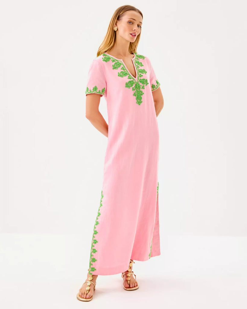 Ariella Linen Maxi DressHeartland Retail ItemsLILLY PULITZERThe Printed Peach Savannah