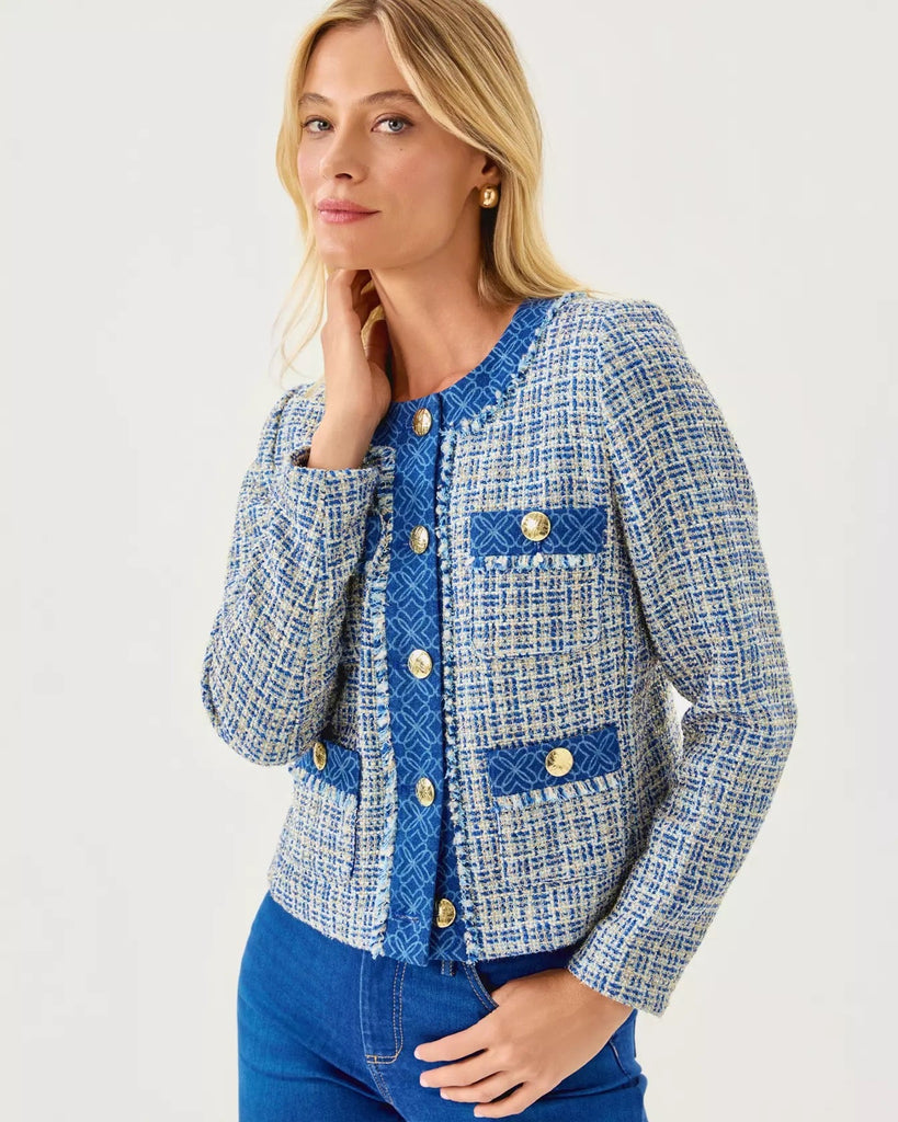 Ascena Boucle JacketWomens - Tops - OuterwearLILLY PULITZERThe Printed Peach Savannah