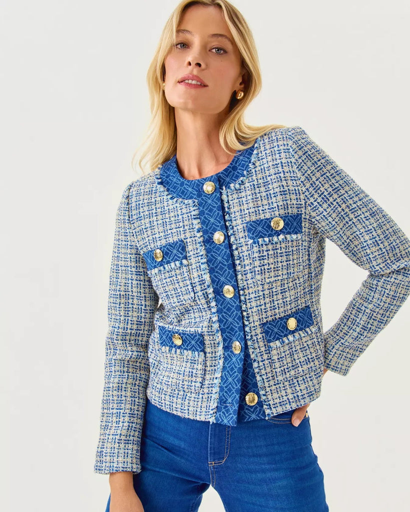 Ascena Boucle JacketWomens - Tops - OuterwearLILLY PULITZERThe Printed Peach Savannah