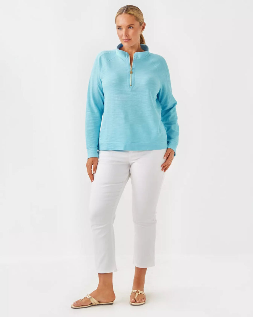Ashlee Half - Zip PulloverHeartland Retail ItemsLILLY PULITZERThe Printed Peach Savannah
