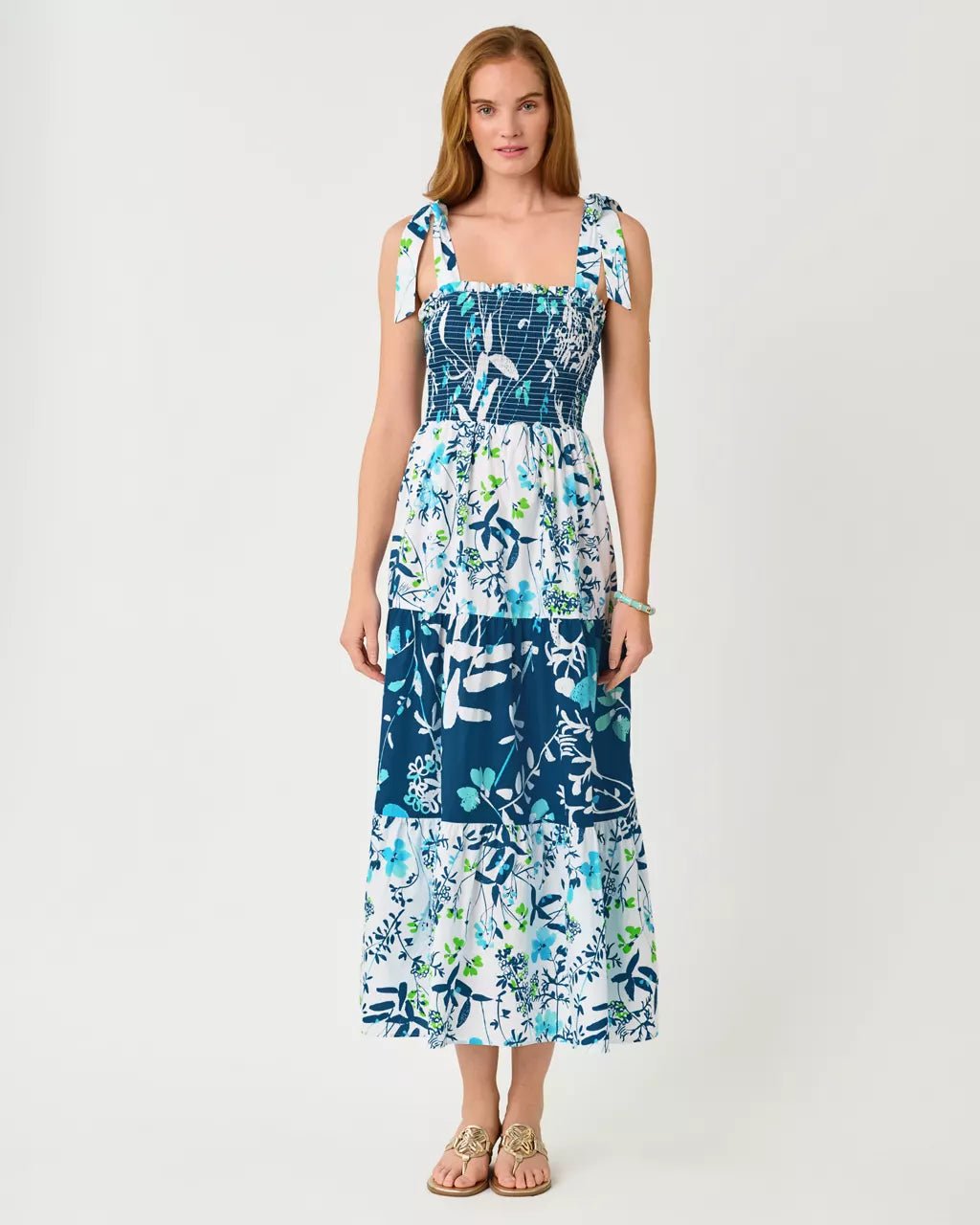 Athyn Smocked Maxi DressWomen - Dresses - Fit & FlareLILLY PULITZERThe Printed Peach Savannah