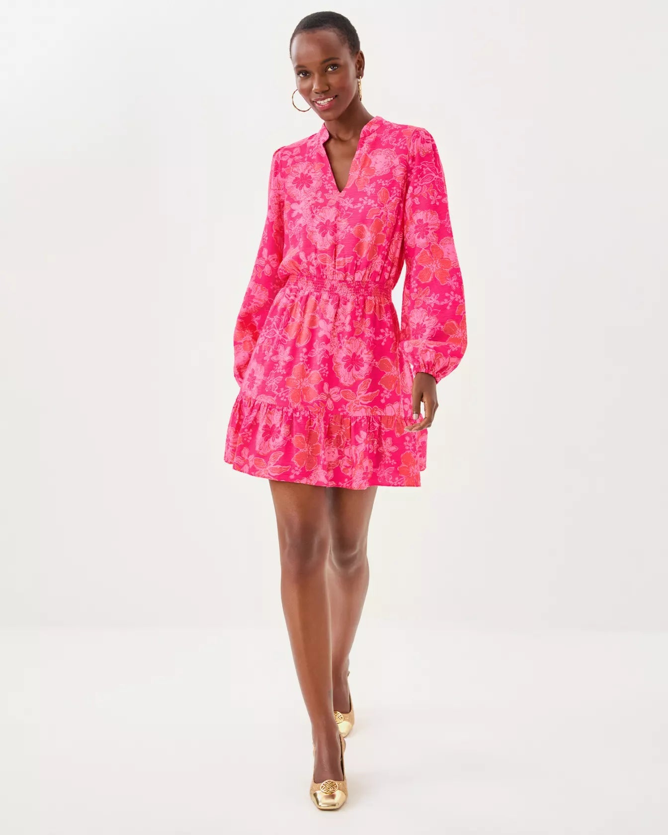 Axton DressWomen - Dresses - A - Line/Easy DressesLILLY PULITZERThe Printed Peach Savannah