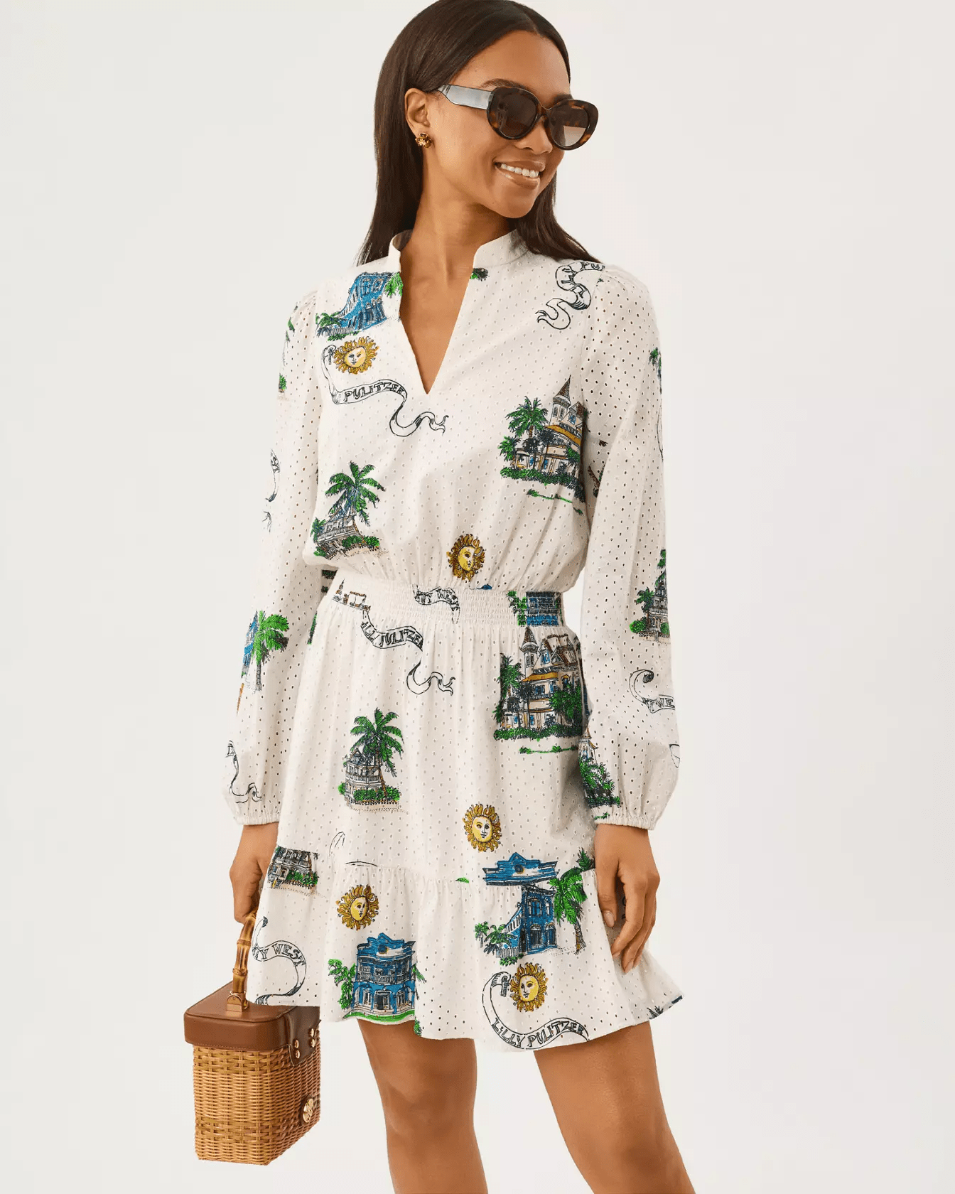 Axton Eyelet DressLILLY PULITZERThe Printed Peach Savannah